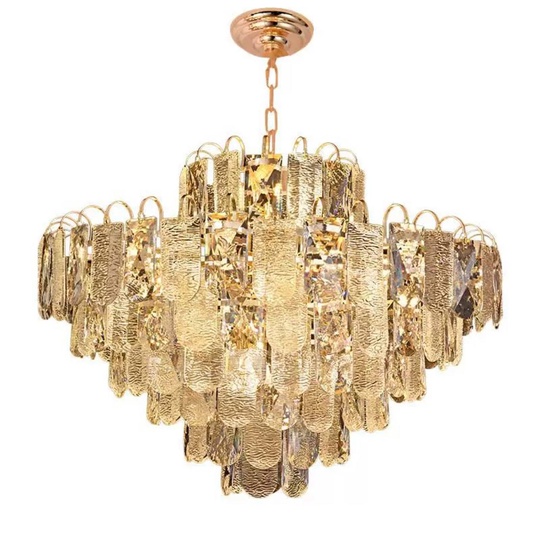 Люстра подвесная AKGUL 50*45 золото, стекло, металл, Е14.