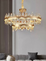 Подвесной светильник LEVENT 100*43, золотой, стекло, LED.