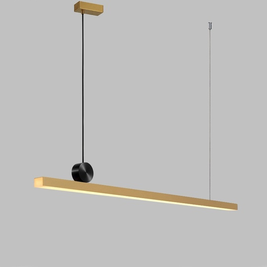 Подвесной светильник, бронза,  DERIN 118*13, ПММА, металл, LED.