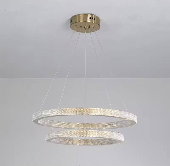 Люстра подвесная, медь, ПММА, MOWGLI 80*100 металл, LED.