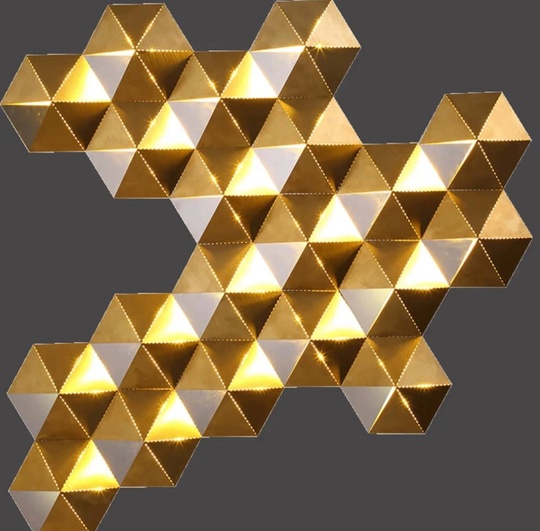 Настенный светильник, БРА BARIS 92*78, бронза, металл, LED.