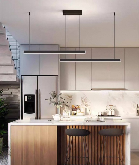 Люстра черная Lumina, металл, 135*150 см, светодиодная, LED