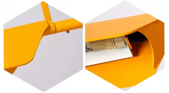 Настольная лампа AMALIA 30*40, желтая, металл, G9.