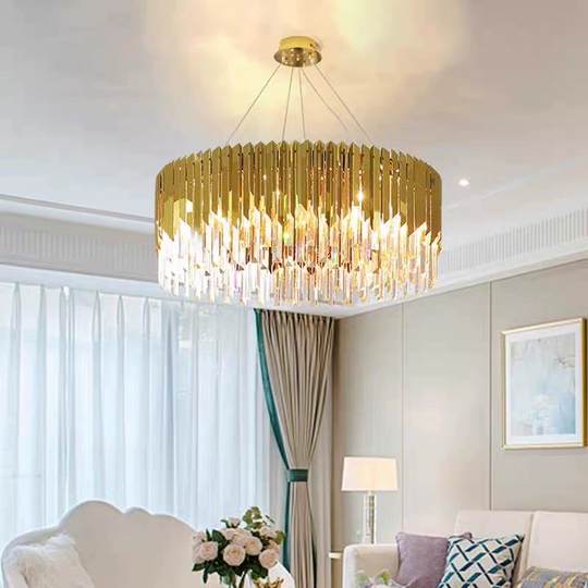 Люстра подвесная, медный, кристалл, BERTHA 100*32, металл, E14.