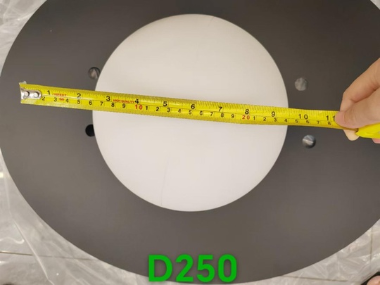 Плафон белый матовый для торшера - NIM, диаметр 25 см, стекло