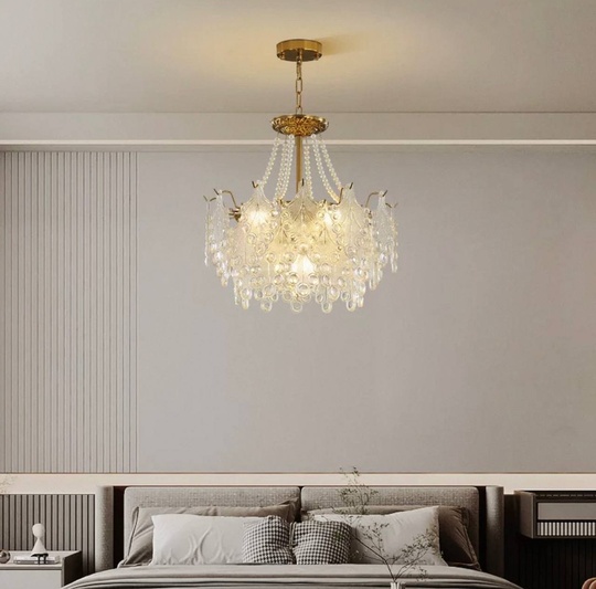 Люстра подвесная, медный, стекло, TASTEHOLDER 60*28, металл, E14.