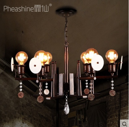 Люстра  ретро простая гостиная обеденный бар