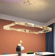 Люстра подвесная, бронза, хрусталь, OLIVER 102*58 металл, LED