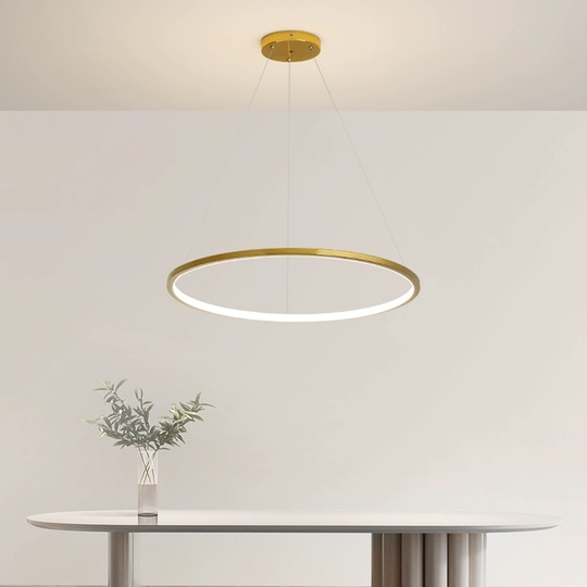 Люстра подвесная, медь, ПММА, WILLOW 100*2 металл, LED.