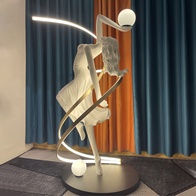 Торшер девушка. Напольный светильник MAI HE MAI Белые. Girls ballerina - Балерина, E27, LED, 70 Вт