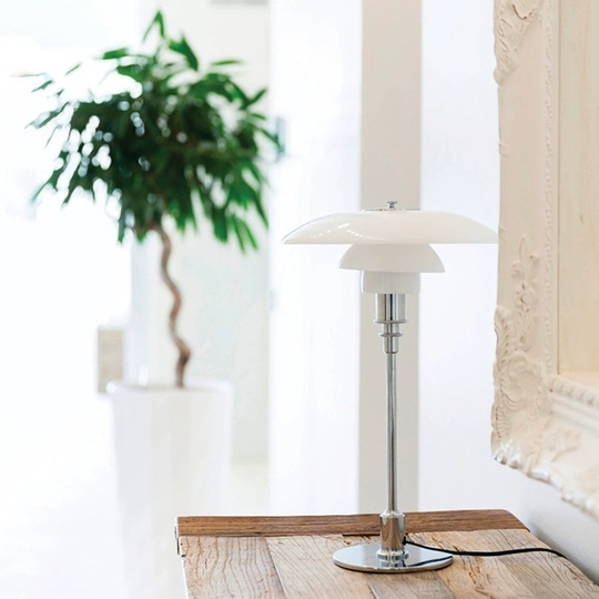 Настольная лампа BERT 29*46, серебро, стекло, Е27.