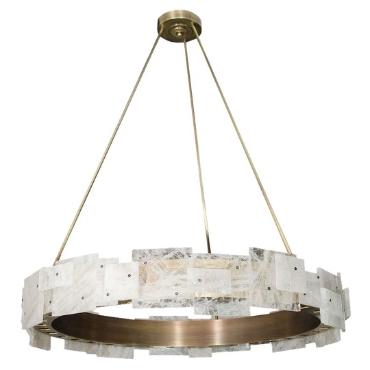 Люстра подвесная, бронза, стекло, CHANTI 80*95, металл, LED