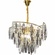 Люстра подвесная, золото, хрусталь, HARISH 100*55 металл, E14.
