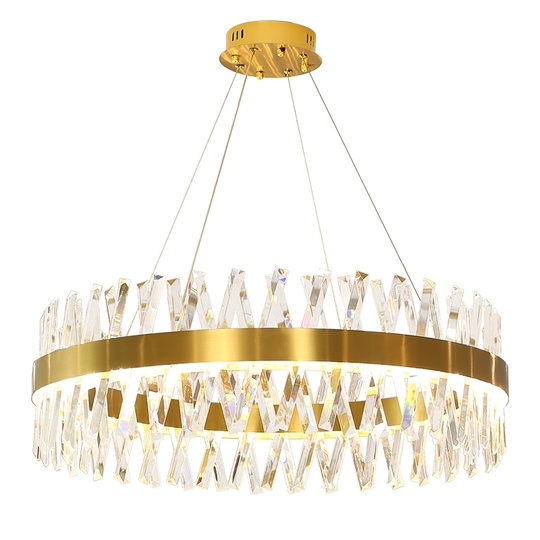 Люстра подвесная, медный, стекло, ROYAL 80*25, металл, LED.