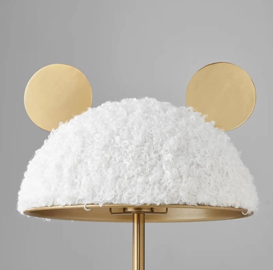 Настольная лампа MIKI 46*29, металл, смола, бежевый