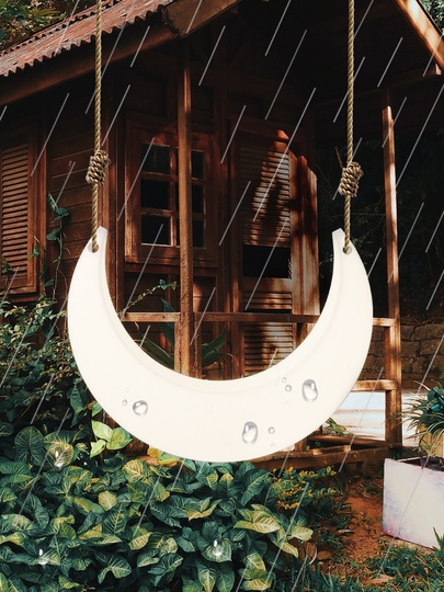 Торшер белый луна Mymoon, 150*120 см, LED, PE, 18 W