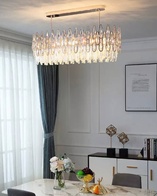 Люстра ASHU 80*28 золото, стекло, металл, Е14.