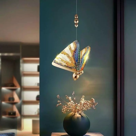 Подвесной светильник золотой Elybron, металл, 17*19 см, светодиодная, LED