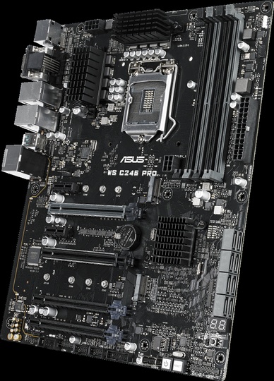 Серверная материнская плата ASUS WS C246 PRO