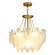 Люстра подвесная EZGI 60*40 золото, стекло, металл, Е14.