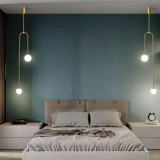 Светильник потолочный, золотой,  Elurox, металл, 23*150 см, G9