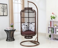 Подвесное кресло из ротанга Bird's cage