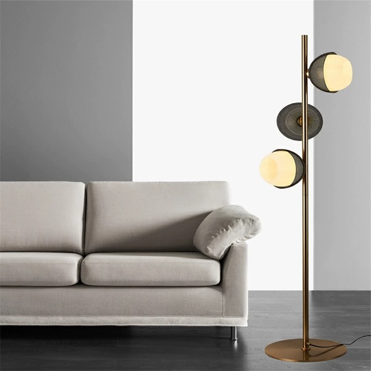 Торшер бронза Zyntra, 36*165 см, светодиодный, Е27*3, металл, 15 Вт