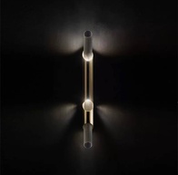 Настенный светильник, Бра, KEITH 80*108 бронза, металл, стекло, G9.