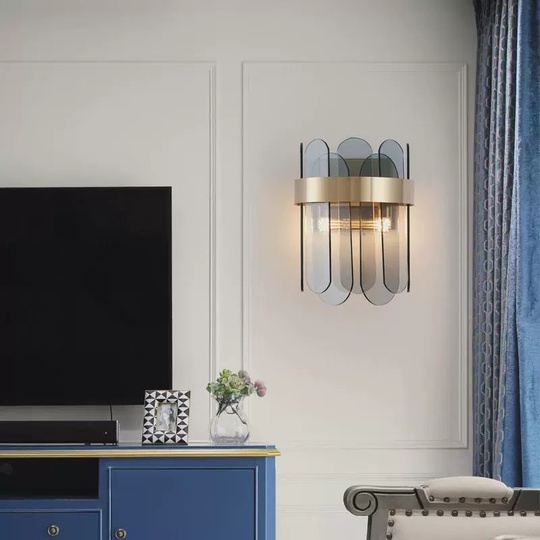 Настенный светильник TILMAN, Бра, 20*25, бронза, металл, G9.