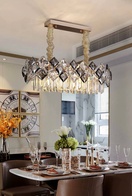 Люстра ERBAY 100*28 золото, стекло, металл, Е14.