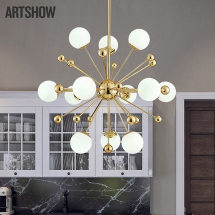 Дизайнерский светильник белый Velmora, 80 см, 80*80 см, led, e14, сплав, стекло