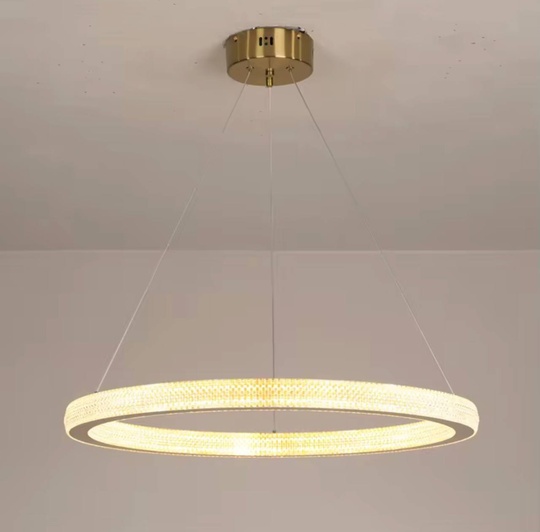 Люстра подвесная, медь, ПММА, SIMBA 100*4 металл, LED.