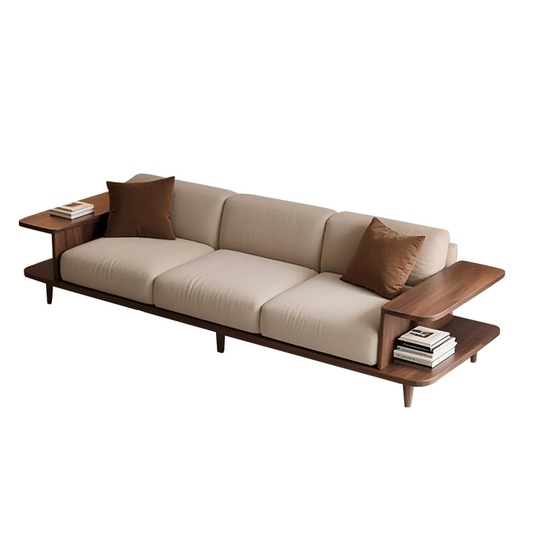 Прямой диван Evelyn ясень, ткань, 260*85*80 см