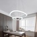 Дизайнерские светильники белый Elthram, 10.0 кг, led, e14, железо, пмма с высоким коэффициентом пропускания абажура