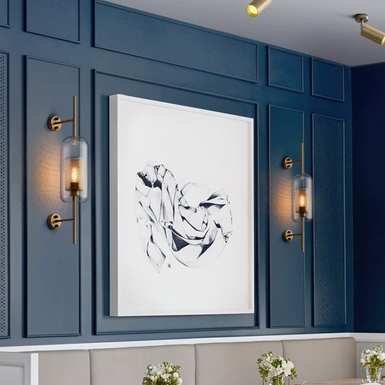 Настенный светильник JOHNNY, бра 20*67, бронза, металл, Е27.