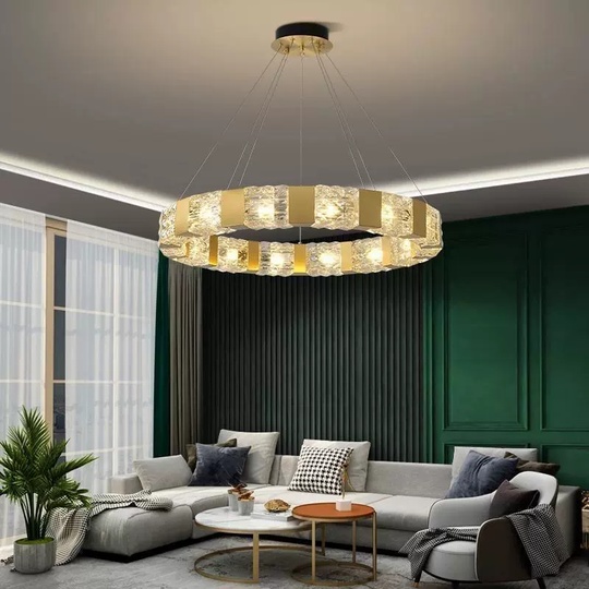 Светильник подвесной медный Alright, медь, трос 100 см, 100*10 см, G9