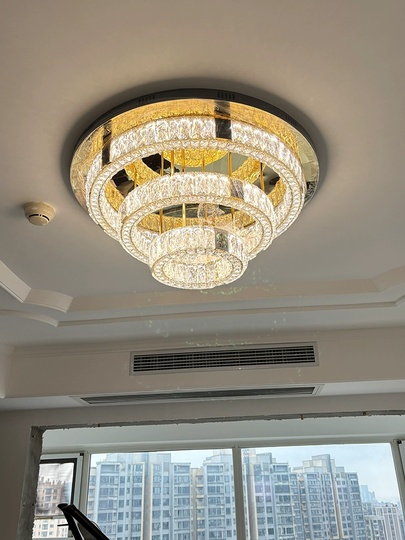 Потолочный светильник, золото, хрусталь, ARIANA 60*80*100 металл, LED.