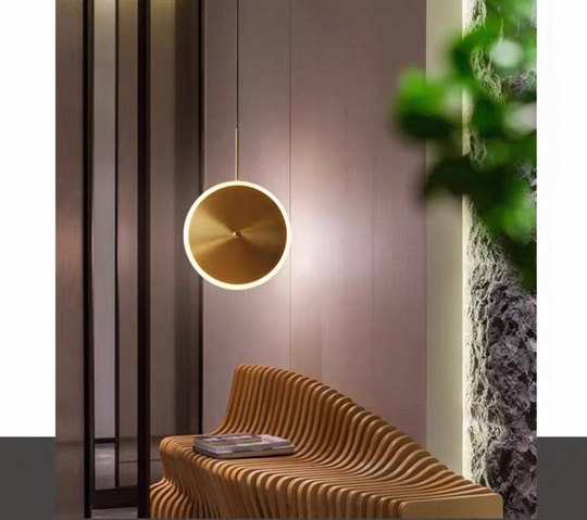 Светильник потолочный, золотой, Aluroph, металл, 20*20 см, светодиодная, LED