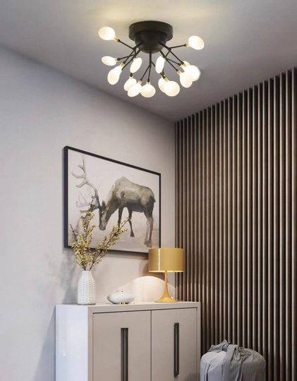 Люстра черная Avalure, металл, стекло 59*33 см, G4