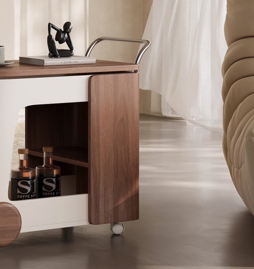 Передвижной дизайнерский барный стол Weipat в итальянском исполнении, на колесиках, 75х40х55 см