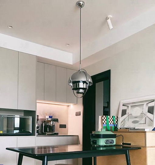 Светильник серебряный Elyntos, металл, 28*31 см, Е27