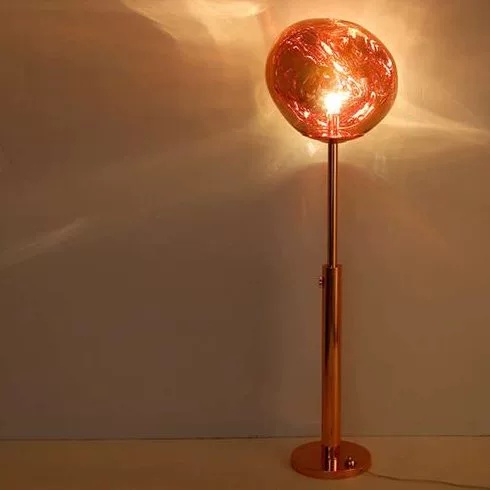 Торшер розовое золото Glow, 52*145 см, светодиодный, Е27, металл, 20 Вт