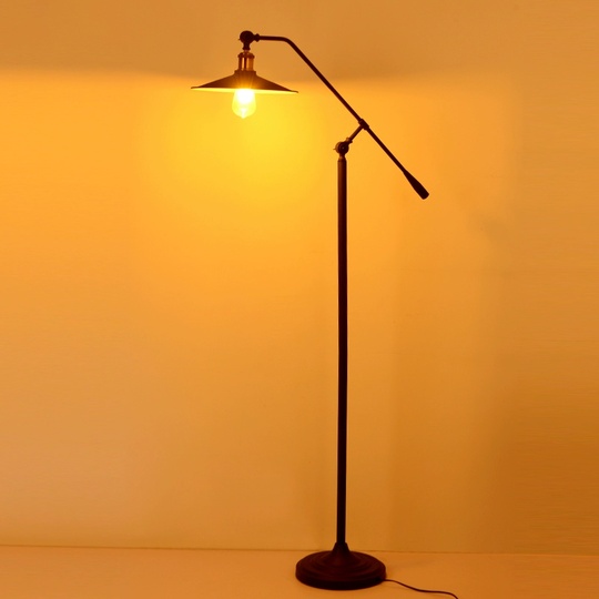 Торшер, черный Galaxy 30*168, светодиодный, E27, металл