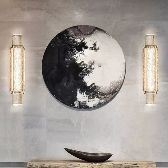 Настенный светильник SATTI, Бра, 12*63, лед, стекло, металл, LED.