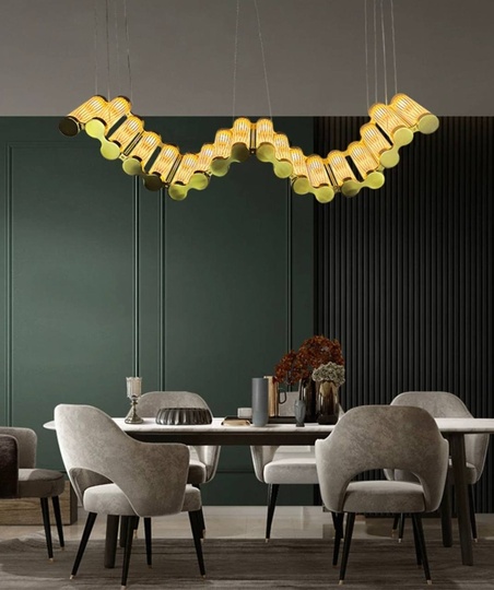 Люстра подвесная, бронза, стекло DEGER 120*25, металл, LED.