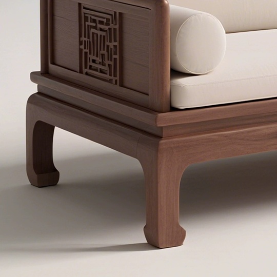 Прямой диван Sophia ясень, ткань, 200*80*75 см