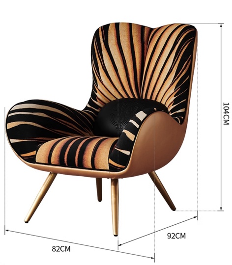 Кресло McKinley Milk Velvet Design, 82*104*92 см, ткань, не раскладное - итальянский стиль