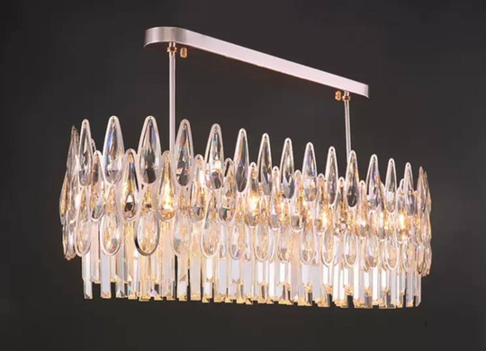 Люстра ASHU 100*28 золото, стекло, металл, Е14.