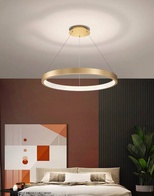 Люстра подвесная, медь, ПММА, NALA 100*4 металл, LED.