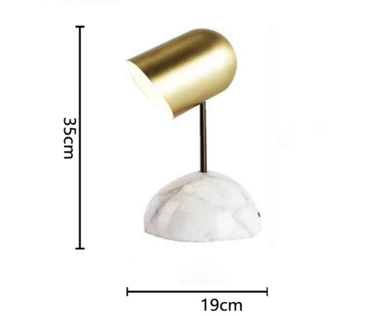 Настольная лампа золотого цвета 19*35 см, HO Studio